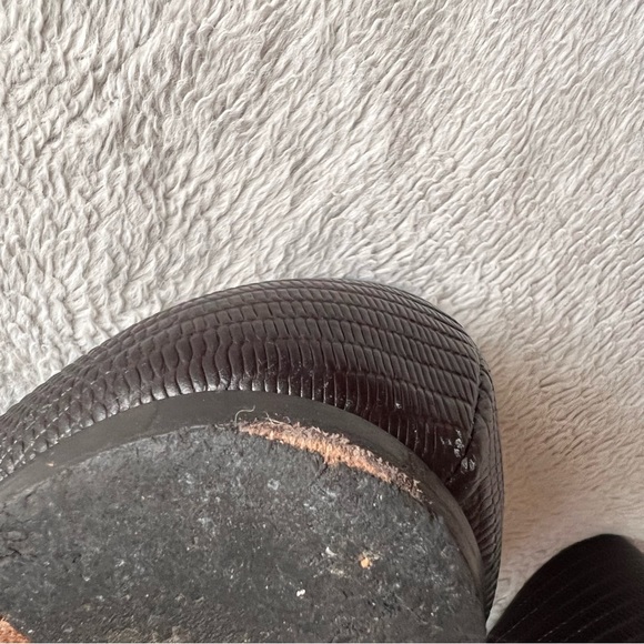 Vince Neves D'orsay Structured Leather Contemporary Woven Flats Black Sz 7 - Picture 8 of 14